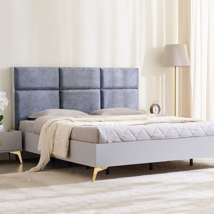 Anri Queen Bed - Grey