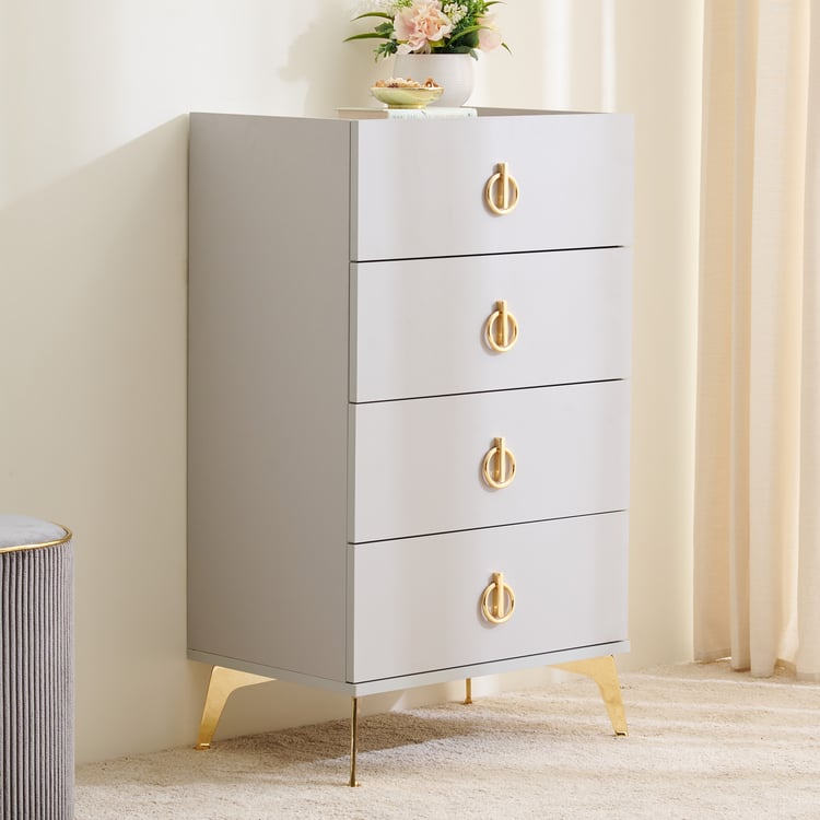 Anri Chest of 4 Drawers - Grey