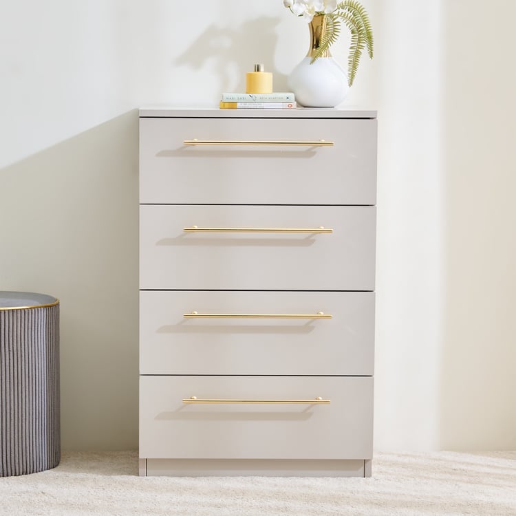 Dante Chest of 4 Drawers - Grey