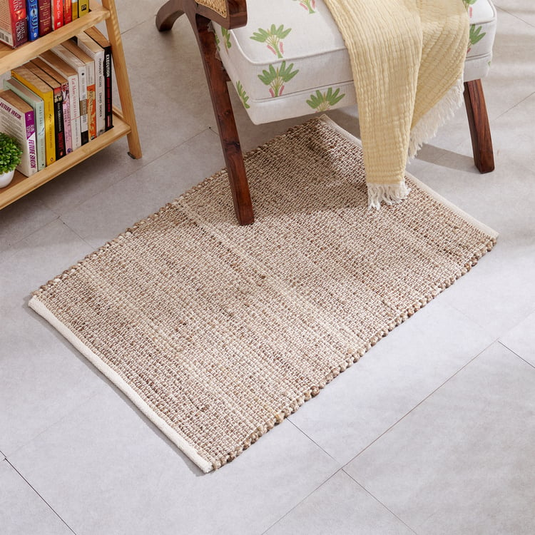 Natura Rowan Jute Woven Dhurries - 90x60cm