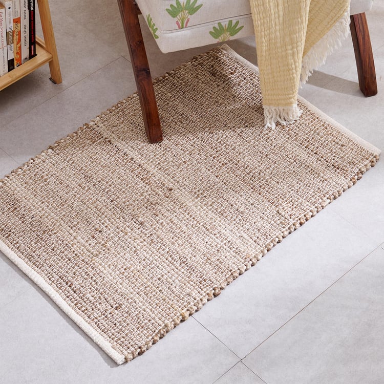 Natura Rowan Jute Woven Dhurries - 90x60cm