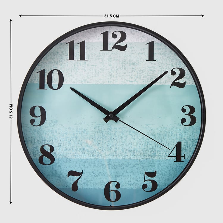 Corsica Casablanca Glass Wall Clock - 31.5cm