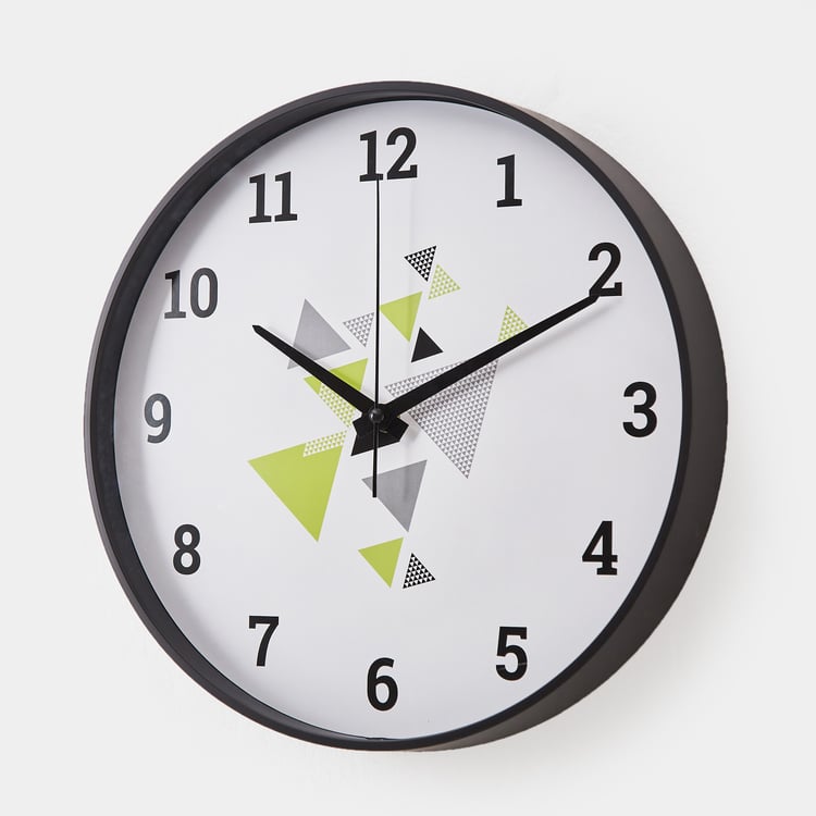 Casablanca Glass Printed Wall Clock - 31.5cm