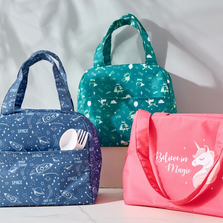 Back To School Feast Unicorn Printed Lunch Bag