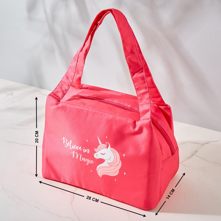 Back To School Feast Unicorn Printed Lunch Bag