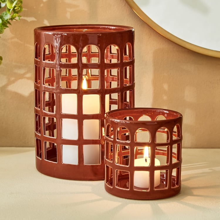 Splendid Townsquare Xian Ceramic Candle Holder