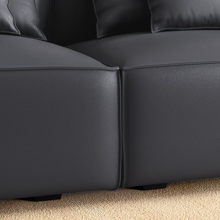 Mills Half Leather 3-Seater Sofa