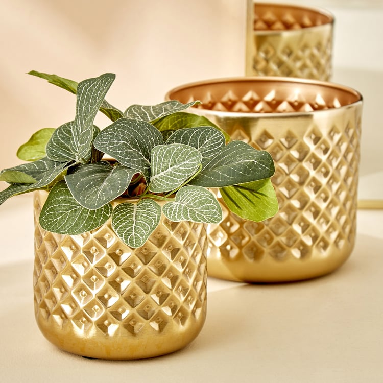 Gloria Luke Metal Planter