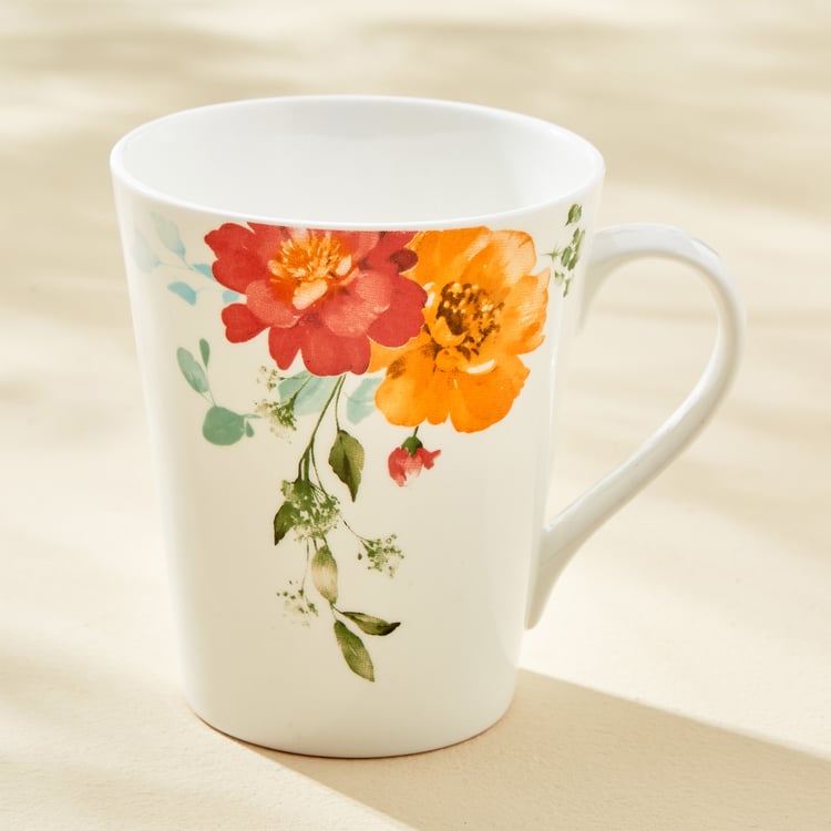 Mandarin Harvey Set of 3 Bone China Printed Coffee Mugs - 340ml