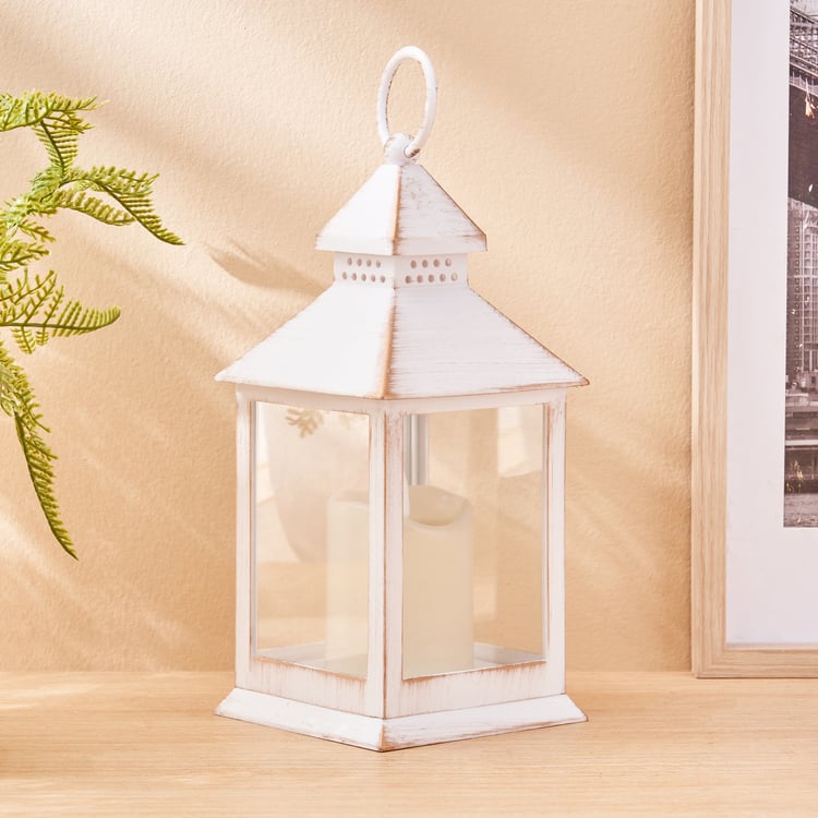 Pegasus Duke Glass Lantern with LED Candle