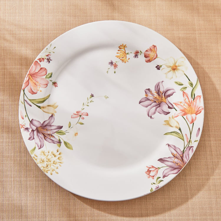 Moksha Lily Ironstone Printed Dinner Plate - 27.5cm