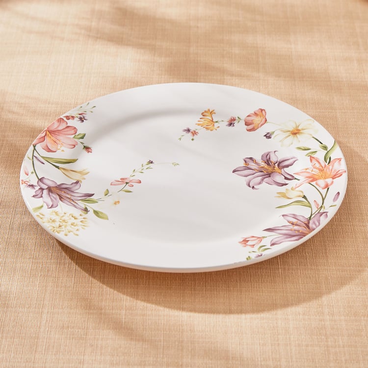 Moksha Lily Ironstone Printed Dinner Plate - 27.5cm