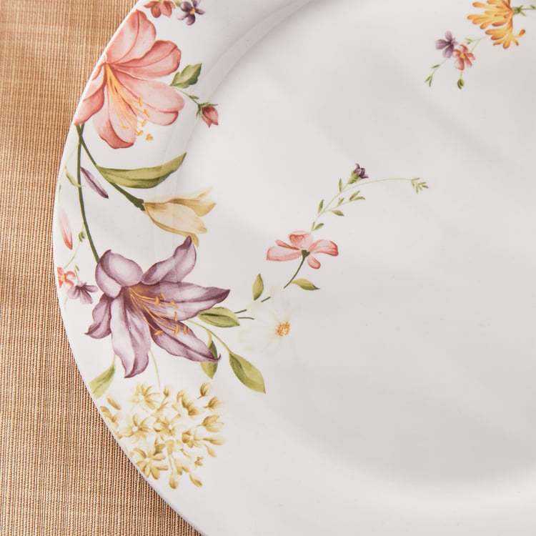 Moksha Lily Ironstone Printed Dinner Plate - 27.5cm