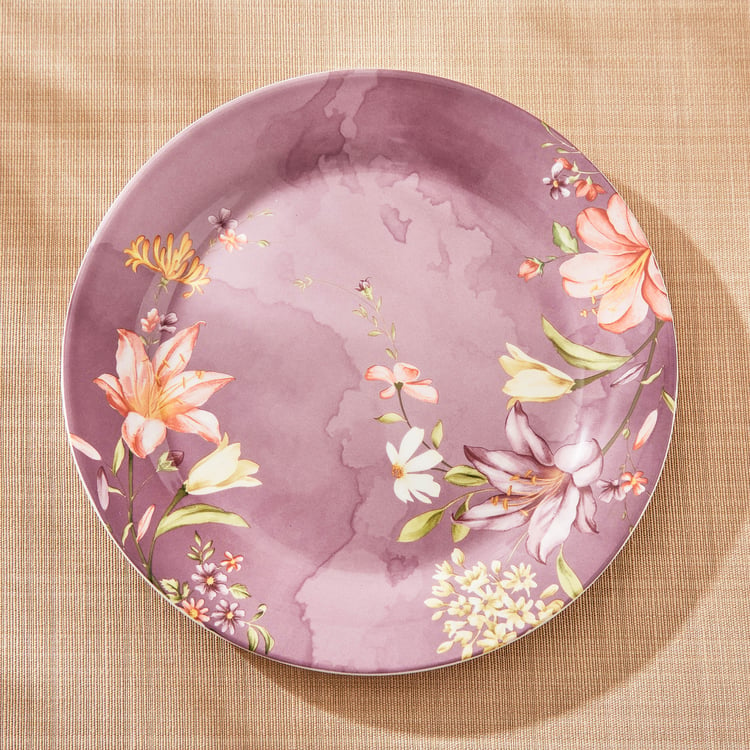 Moksha Lily Ironstone Printed Side Plate - 22.5cm