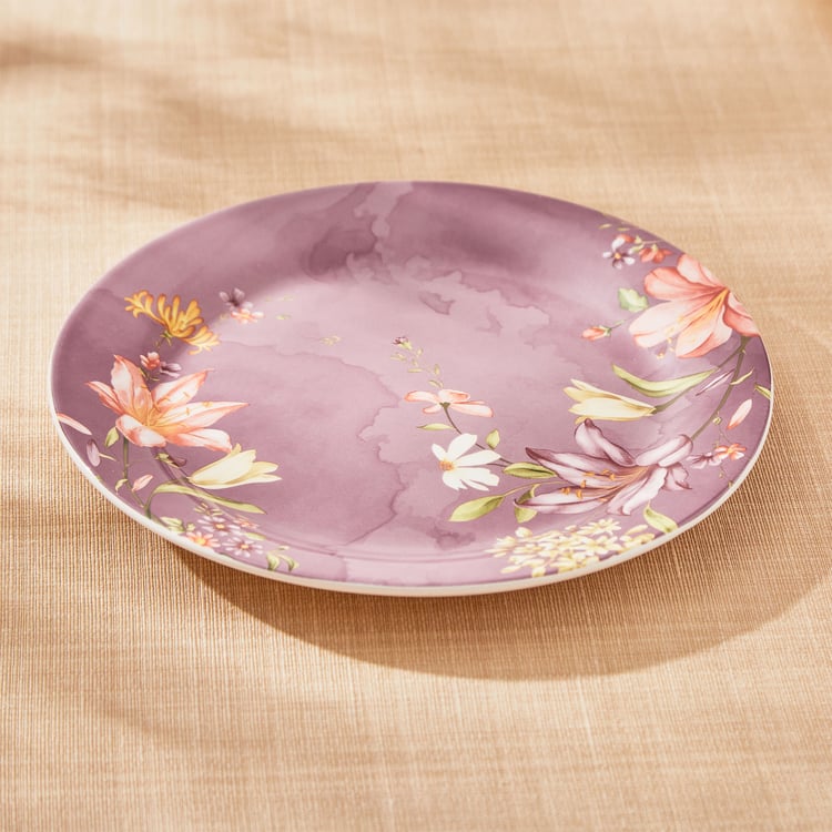 Moksha Lily Ironstone Printed Side Plate - 22.5cm