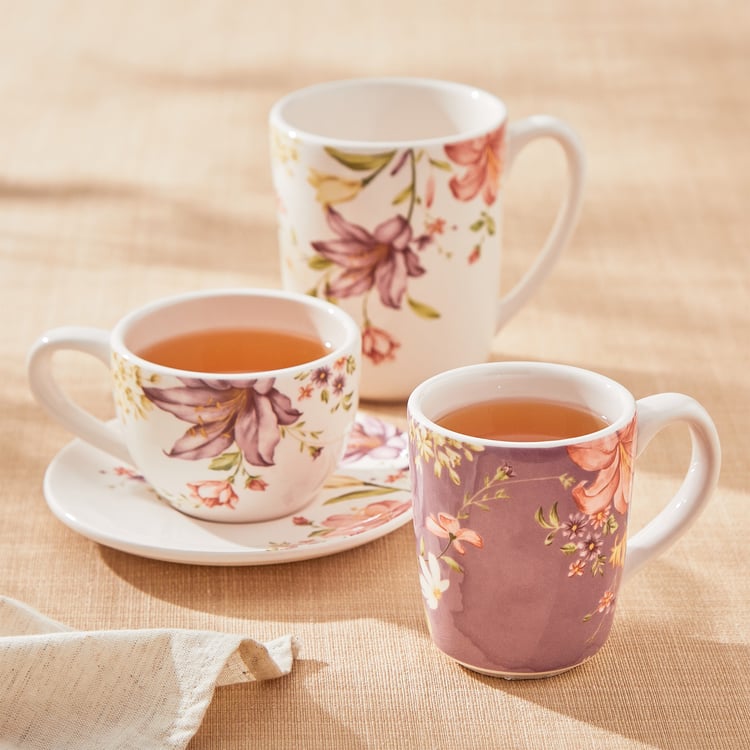 Moksha Lily Ironstone Printed Cup and Saucer - 230ml