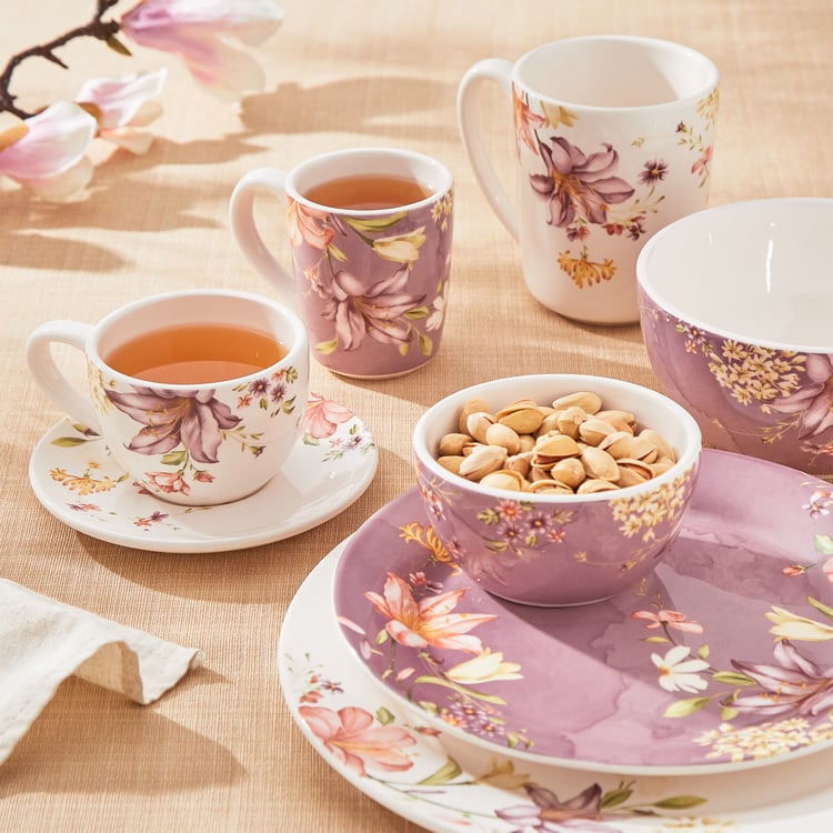 Moksha Lily Ironstone Printed Cup and Saucer - 230ml