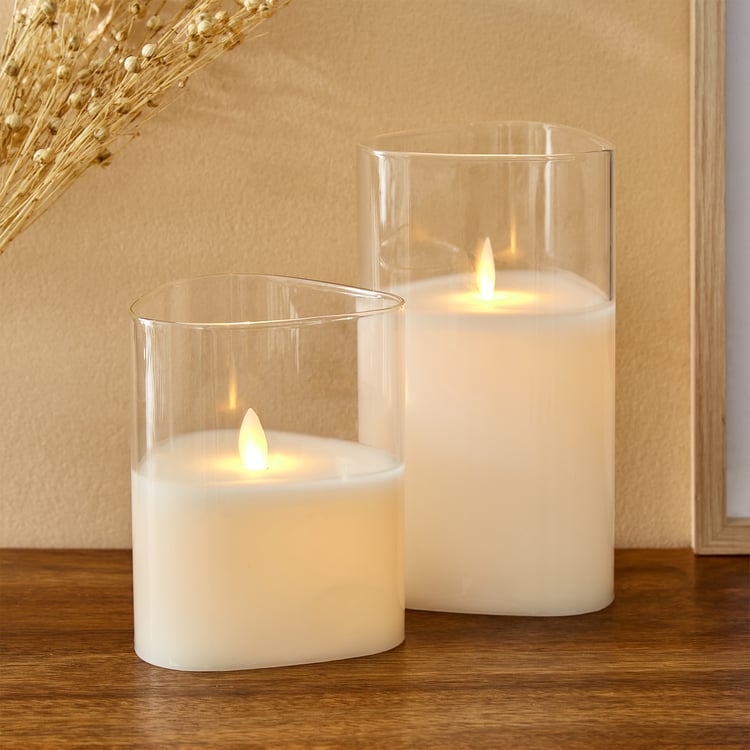 Pegasus Glass LED Candle Light