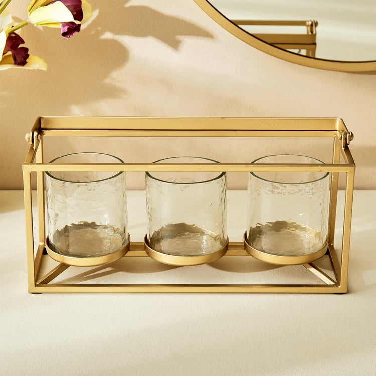 Splendid Gold Rush Metal Multi T-Light Holder