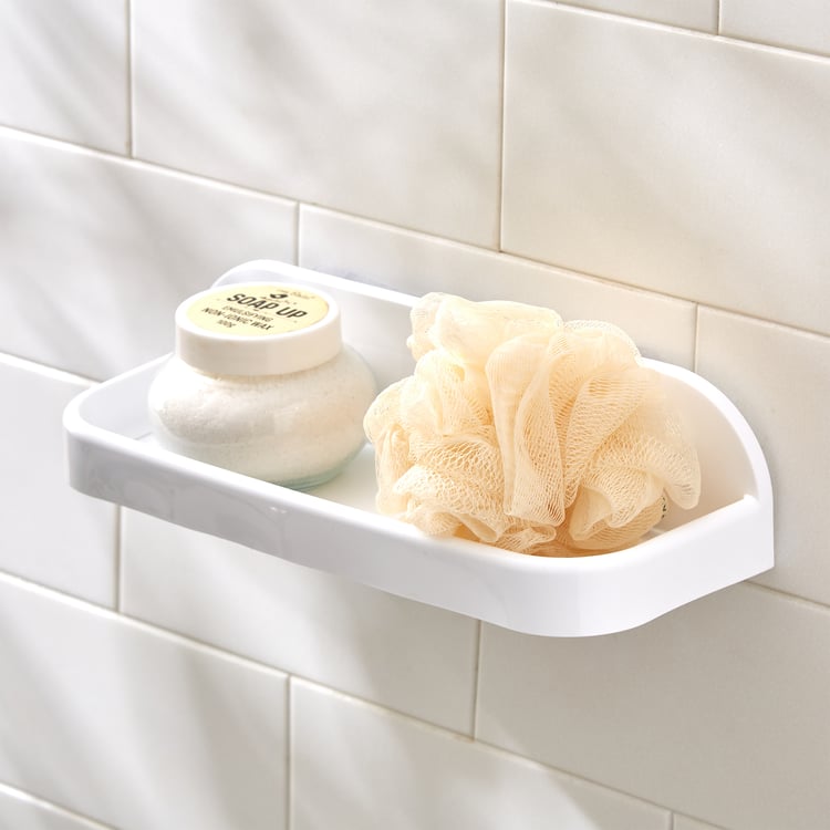 Orion Medallion Polypropylene Adhesive Bath Caddy