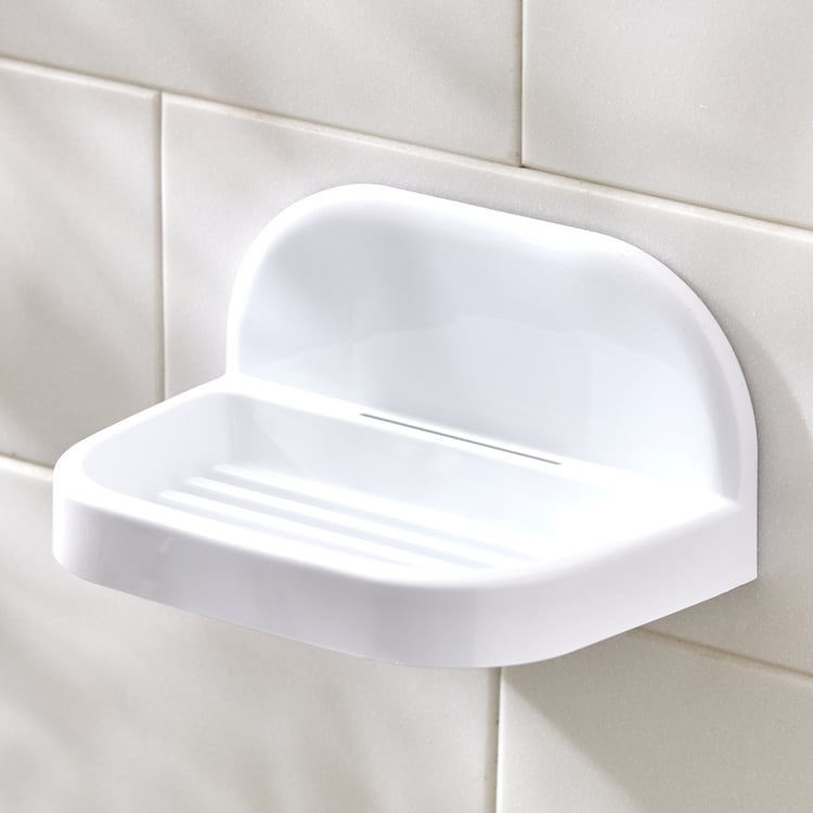 Orion Medallion Polypropylene Adhesive Soap Dish