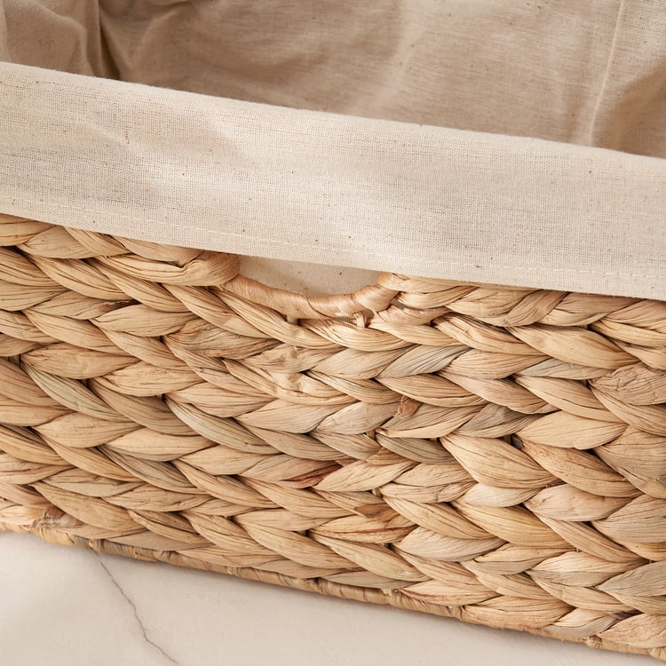 Regan Juvale Water Hyacinth Storage Box with Liner