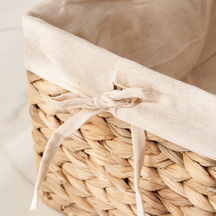 Regan Juvale Water Hyacinth Storage Box with Liner