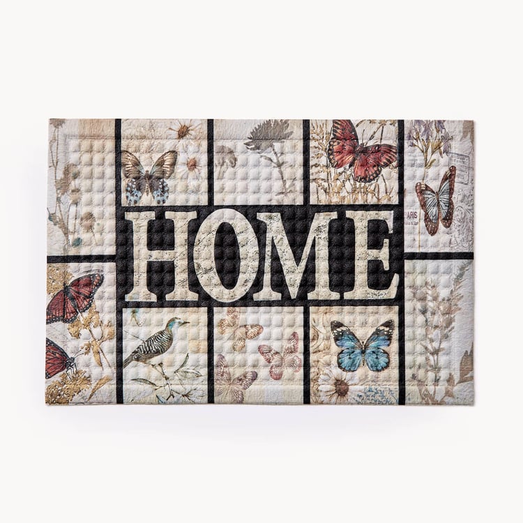 Corsica Eco Vogue Rubber Printed Anti-Slip Doormat - 60x40cm