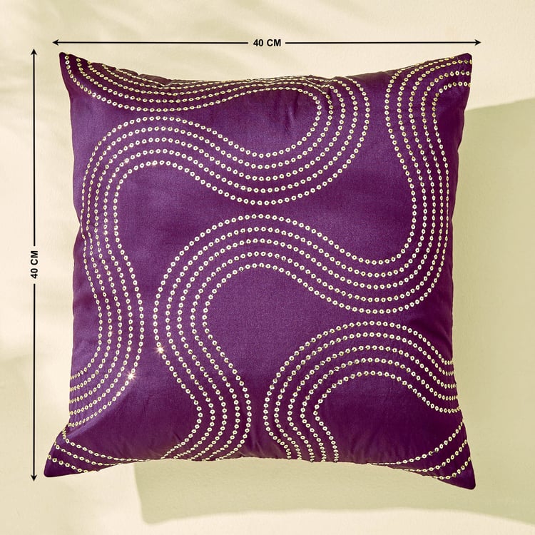 Corsica Gleam Set of 5 Embellished Cushion Covers - 40x40cm