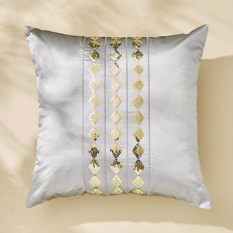 Corsica Gleam Set of 5 Embellished Cushion Covers - 40x40cm