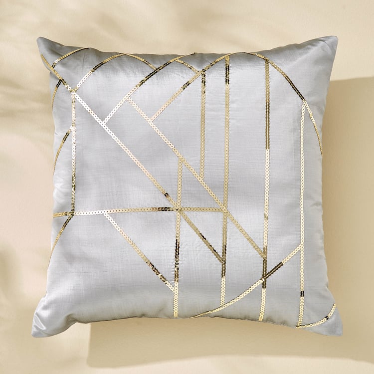 Corsica Gleam Set of 5 Embellished Cushion Covers - 40x40cm