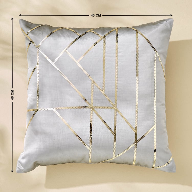 Corsica Gleam Set of 5 Embellished Cushion Covers - 40x40cm