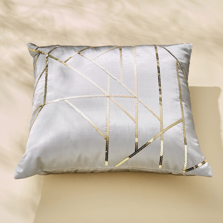 Corsica Gleam Set of 5 Embellished Cushion Covers - 40x40cm