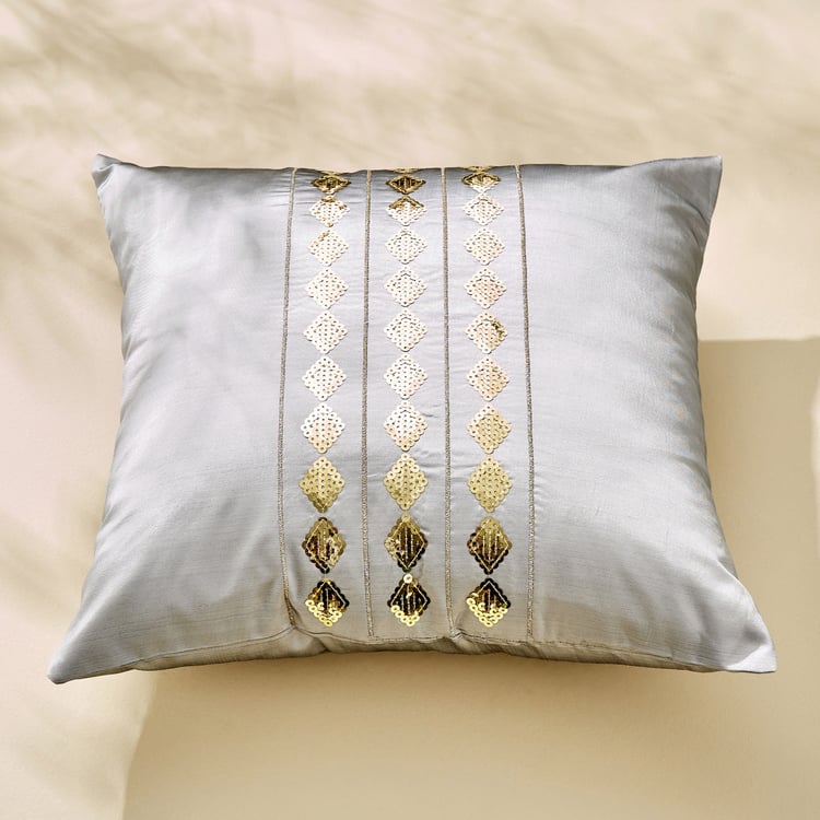 Corsica Gleam Set of 5 Embellished Cushion Covers - 40x40cm