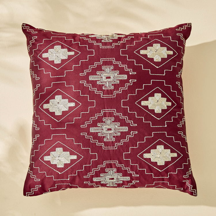 Corsica Gleam Set of 5 Embroidered Cushion Covers - 40x40cm