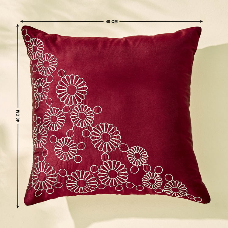 Corsica Gleam Set of 5 Embroidered Cushion Covers - 40x40cm