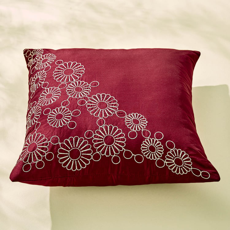 Corsica Gleam Set of 5 Embroidered Cushion Covers - 40x40cm