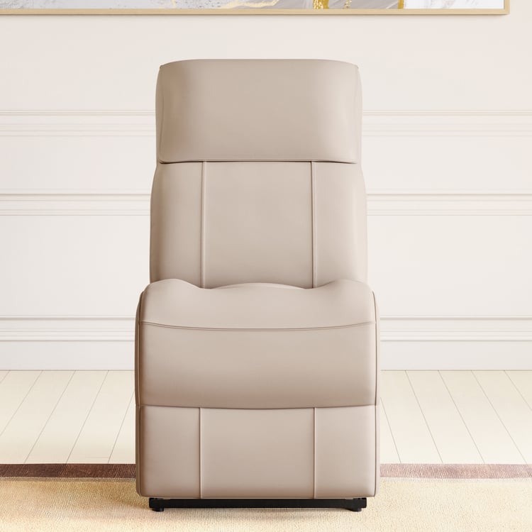 Stockholm Half Leather 1-Seater Electric Recliner