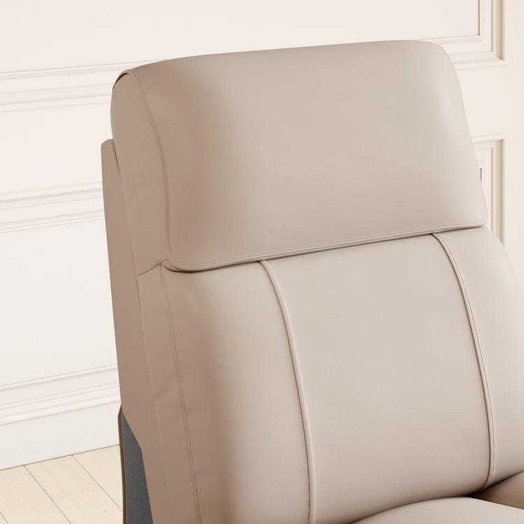 Stockholm Half Leather 1-Seater Electric Recliner