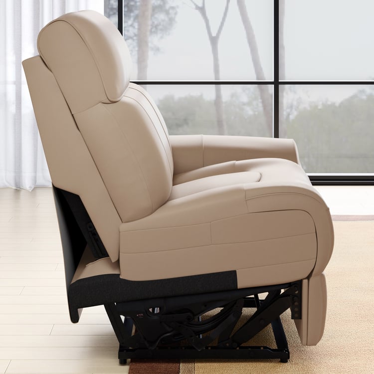 Stockholm Half Leather 1-Seater Right Arm Electric Recliner