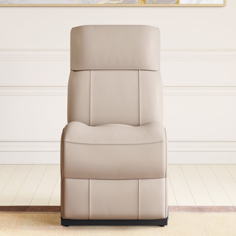 Stockholm Half Leather 1-Seater Stationary Recliner