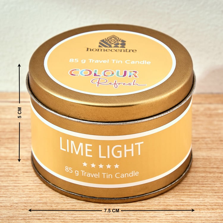 Colour Refresh Lime Light Tin Candle