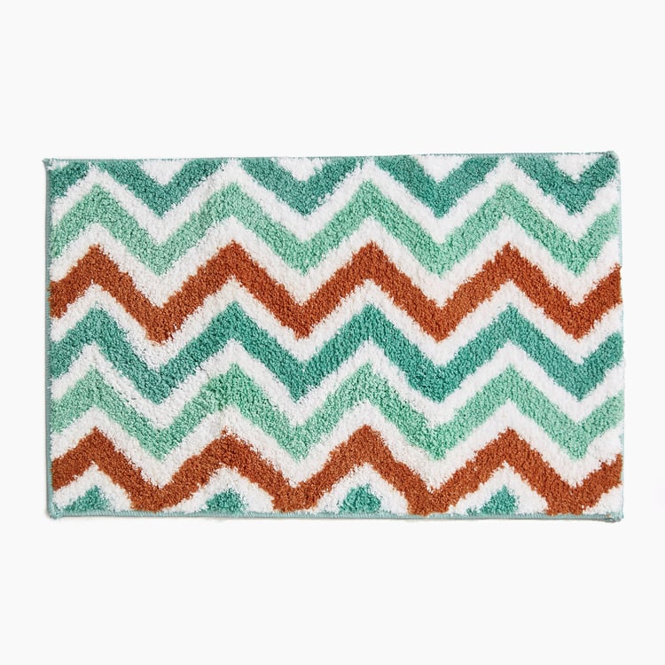 Mekong Chevron Print Anti-Slip Bathmat - 60x40cm