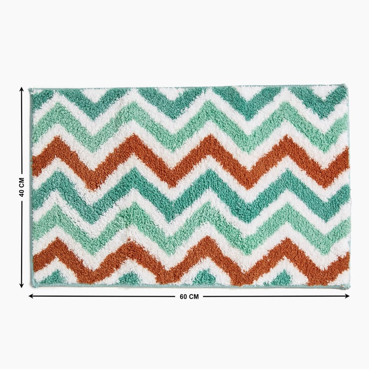 Mekong Chevron Print Anti-Slip Bathmat - 60x40cm