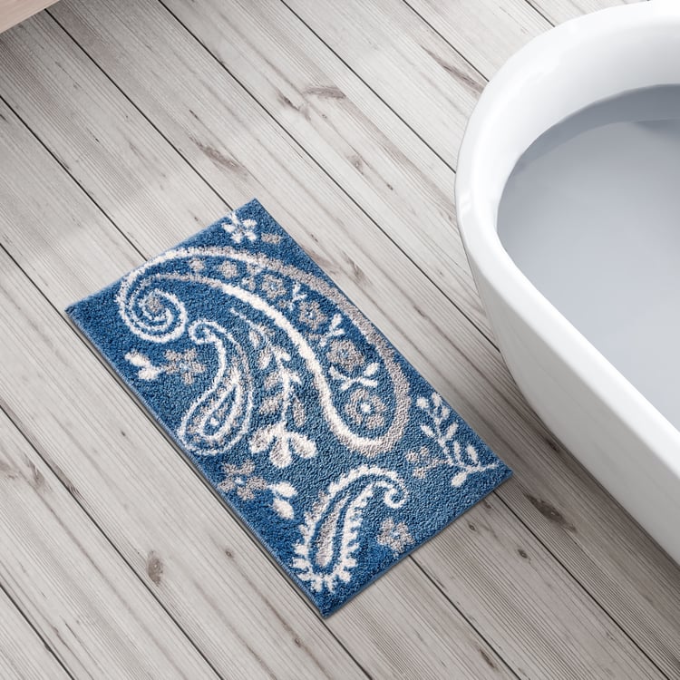 Mekong Paisley Printed Anti-Slip Bath Mat - 60x40cm