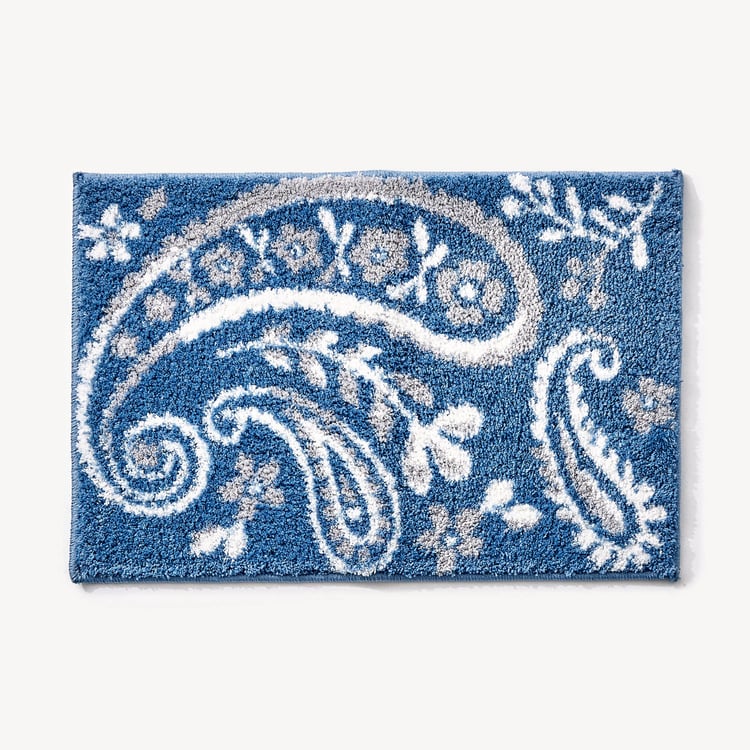 Mekong Paisley Printed Anti-Slip Bath Mat - 60x40cm