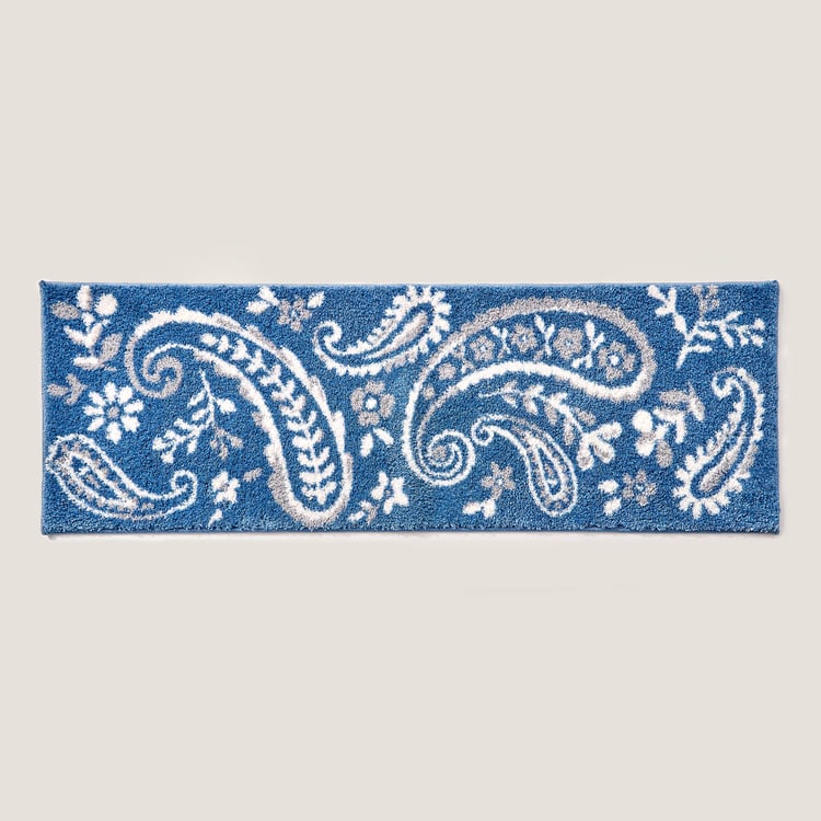 Mekong Paisley Printed Anti-Slip Bath Runner - 130x45cm