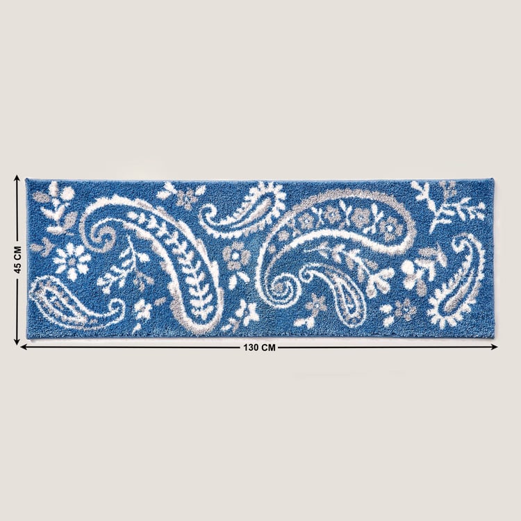 Mekong Paisley Printed Anti-Slip Bath Runner - 130x45cm