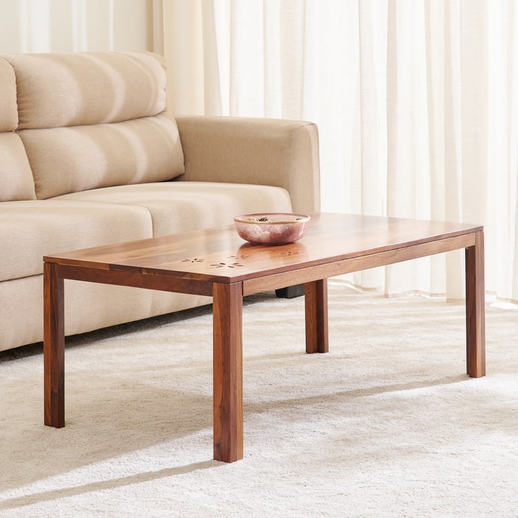 Helios Disa Sheesham Wood Coffee Table - Brown