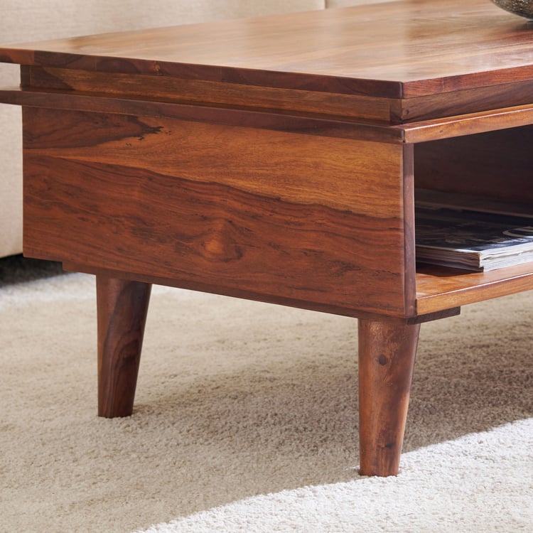 Helios Liser Sheesham Wood Coffee Table - Brown